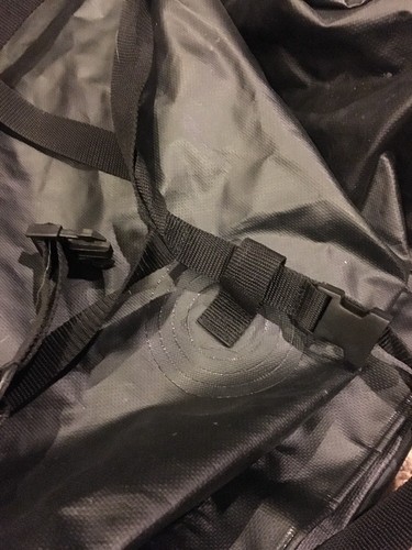 Car Truck Rain X Rooftop Luggage Cargo Bag Travel Carrier Black.