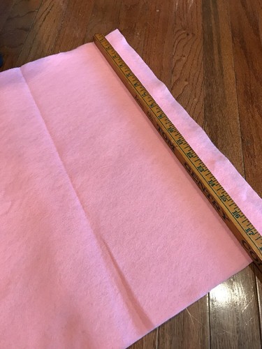 Estate Find 2 Yards Pink Felt 18” Wide Excellent Condition