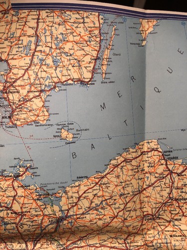 Vintage 1940’s ? Kummerly & Frey Europa Map For Automobile 56