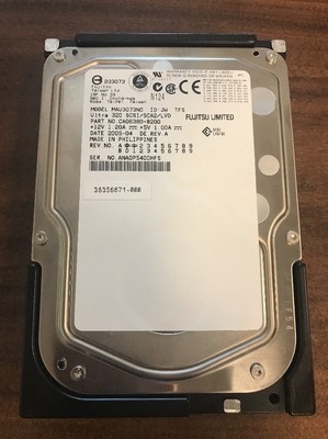 Fujitsu MAU3073NC 3.5'' 73GB 10K RPM Ultra320 SCSI HDD