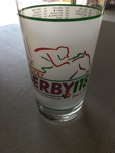 Lot Of 6 Kentucky Derby Glasses & Mug, 3 Breeders Cup & 1 Belmont Stakes. Free S
