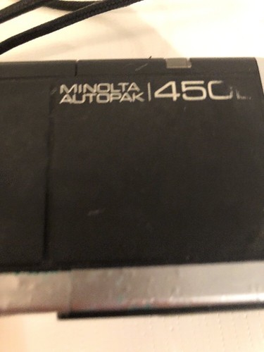 Vintage Minolta Pocket Autopak 450E Camera With Strap Untested