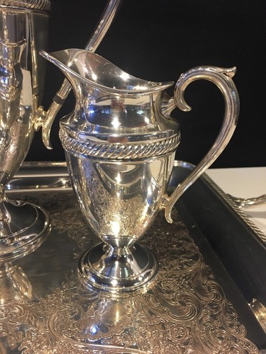 International Silver Co. CASTLETON Teapot Sugar Bowl Creamer Tray(Rogers)