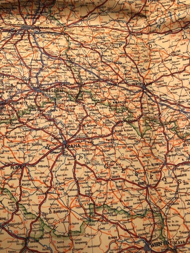 Vintage 1940’s ? Kummerly & Frey Europa Map For Automobile 56