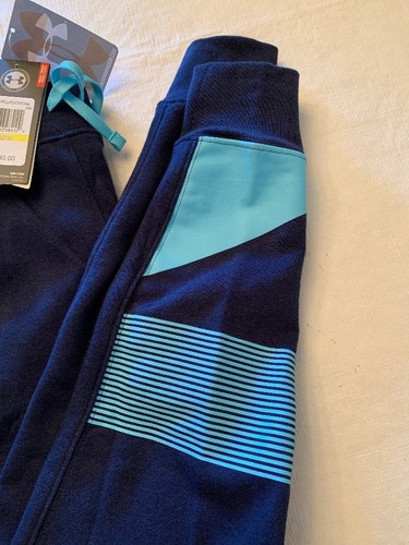 NWT UNDER ARMOUR JOGGERS SWEATPANTS PANTS COLD GEAR LOOSE FIT BLUE GIRLS Medium