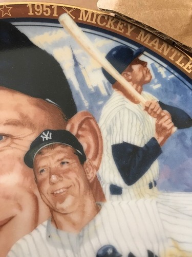 THE LEGENDARY MICKEY MANTLE 1992 BEST OF BASEBALL COLLECTOR PLATE HAMILTON COLL.