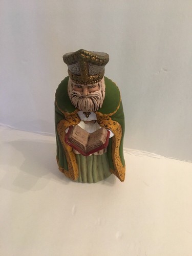 POSS CERAMIC FIGURE NATIVITY SCENE WISEMAN MAGI KING CHRISTMAS 11” TALL
