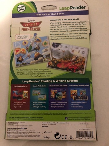 Leap Frog Leap Reader (Tag) Interactive Book - Disney Planes Fire & Rescue