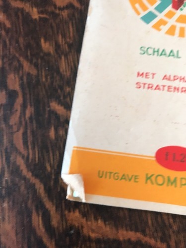 Vintage Map Kompas van S-Gravenhage The Hague Netherlands Dutch