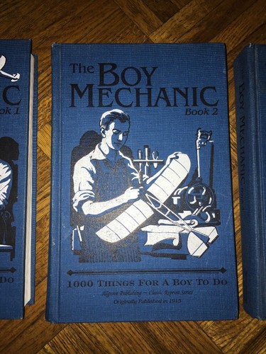SET OF 3 “THE BOY MECHANIC” REPRINTS OF 1915 BOOKS ALGROVE PUBLISHING BRAND NEW!