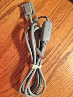 Trimble digital level RS232 COM data cable Trimble 53002021 DINI 03 HRS 6 pin