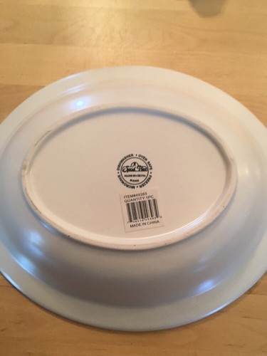 Special Place Serving Bowl Fall Design Pumpkins, Grapes Harvest 10”