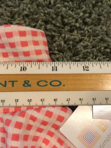 LuLaRoe Girls Skirt Size 12 Orange Checked