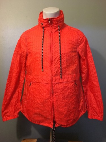 Ladies Free People Orange Nylon Packable Windbreaker Womens