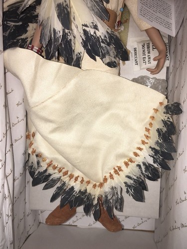 Native American Doll Bride Of The Plains Danbury Mint & Never Out Of Box 16”