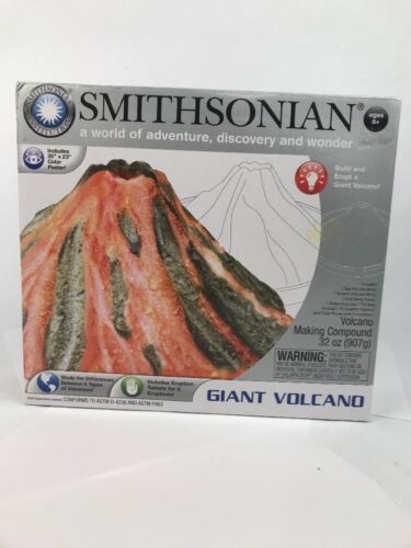 Smithsonian Giant Volcano kit Build And Erupt -poster Included...
