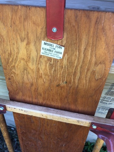 REDUCED yankee clipper sled Flexible Flyer Farm Vtg Wood Antique Plane 545 Decor