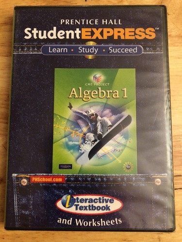 Student Express Algebra 1 And 2 Textbook & Worksheets (CD) Prentice Hal