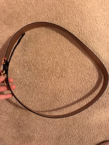 NIKKEN Men's Black Leather Belt 45” Long