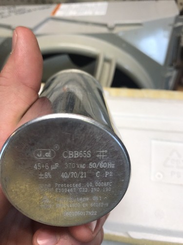 AIR CONDITIONER DUAL RUN CAPACITOR CBB65S 60/15uF 250vac 50/60Hz