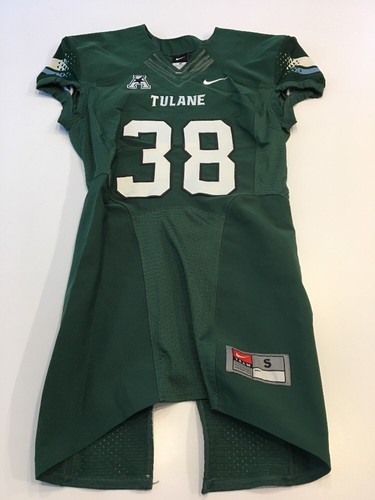 Game Worn Used Nike Tulane Green Wave Football Jersey #38