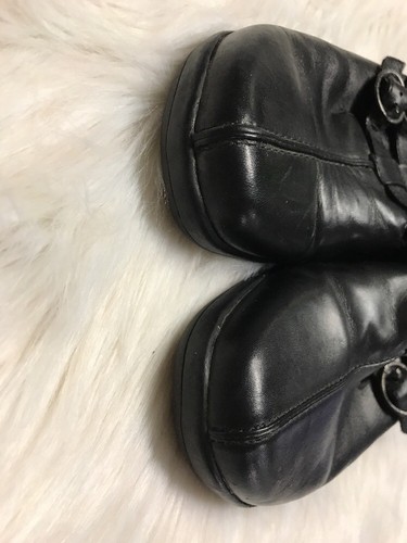 EARTH ORIGINS BY EARTH Sonia BLACK LEATHER SLIP ON SHOES SIZE 8M