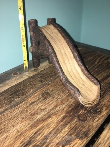 Nice Miniature Wood Tree Trunk Slide Steps For Fairy Garden Gnome Elf House