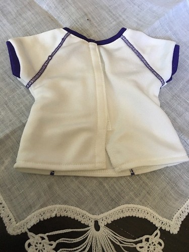 American Girl Doll Clothing Soccer Sports White Shirt AG-1