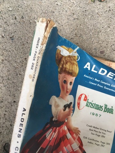 Aldens CATALOG - Christmas, 1957 Missing Toy Section: 1st 125 Pages.