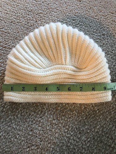 Off White Turban Hat Black Sparkle Flower