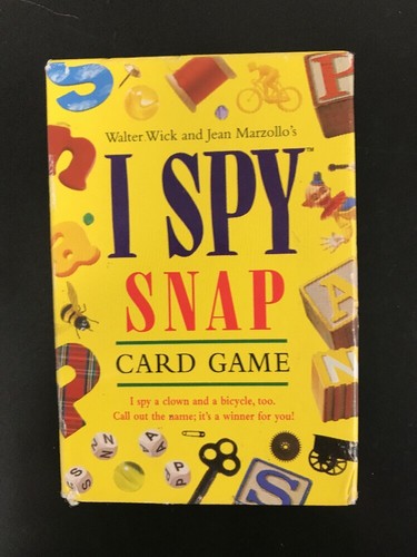 I Spy Snap Card Game 1998 48 Cards +Game Rules