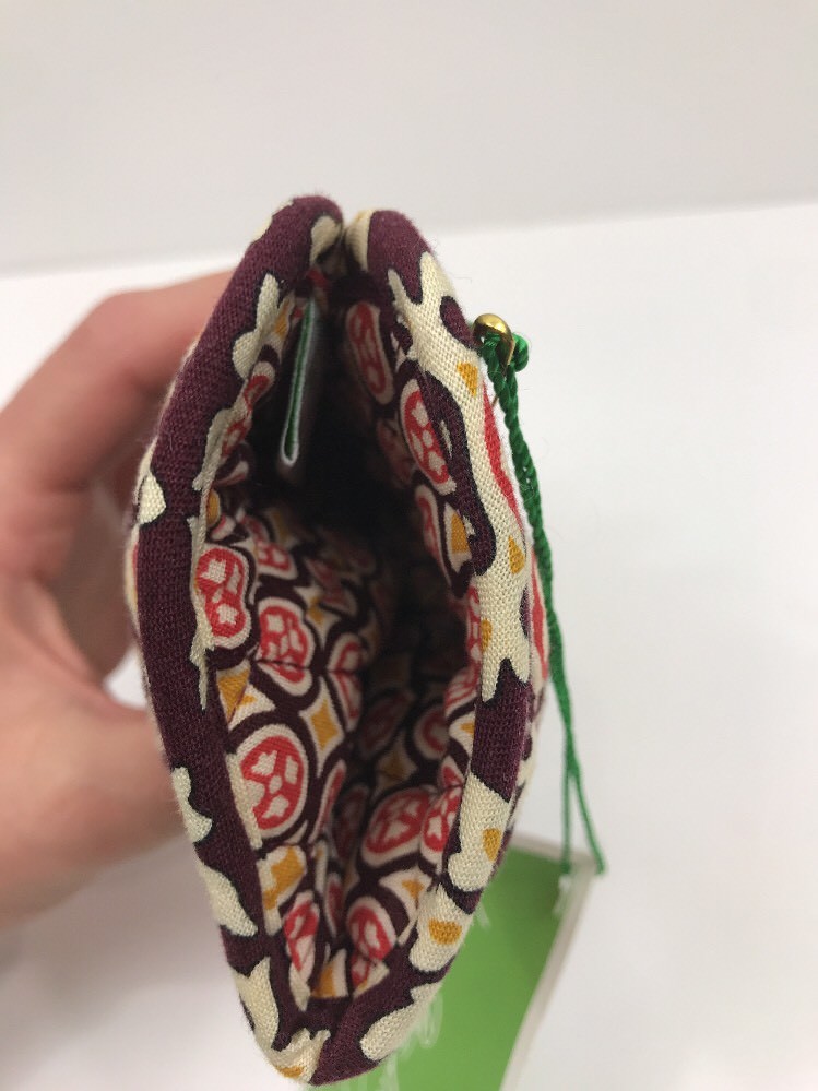 VERA BRADLEY Single Eyeglass Case MEDALLION Quilted Retired Plum Gold Red White