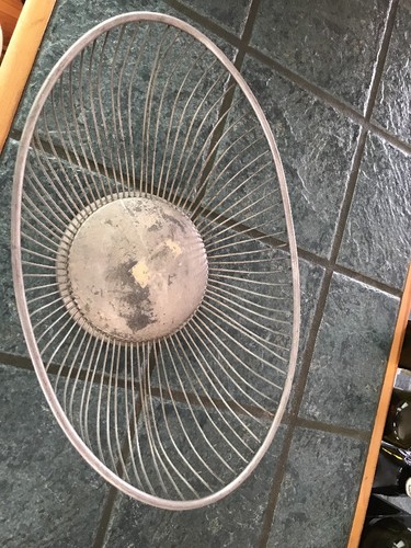 Vintage Leonard MCM Silverplated Wire bread Basket fruit Bowl 12in X 7” Antique