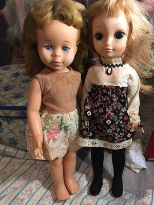 Vintage Dee Dee Doll Mattel Vogue Dress Lot Old Dolls Cute Clothes Shoes
