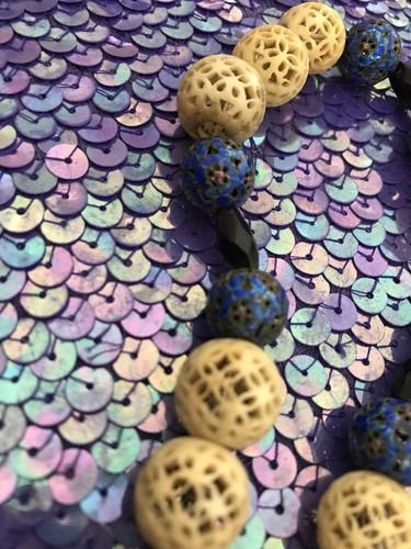 ASIAN 1800 HAND CARVEDBEADS BEAUTIFUL VALUABLE ONE OF A KIND NECKLACE