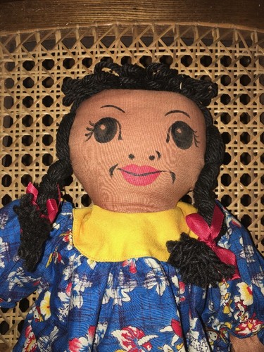 Vintage Hawaiian Cloth Doll Hattie Lanakila Crafts Hawaii Souvenir 20
