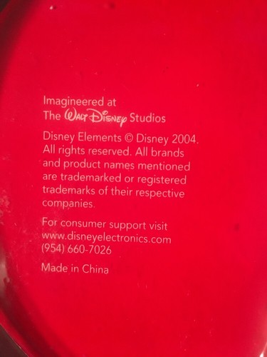 Walt Disney Studios Mickey Mouse Personal CD Player 2004 DCD6005-C Faceplates