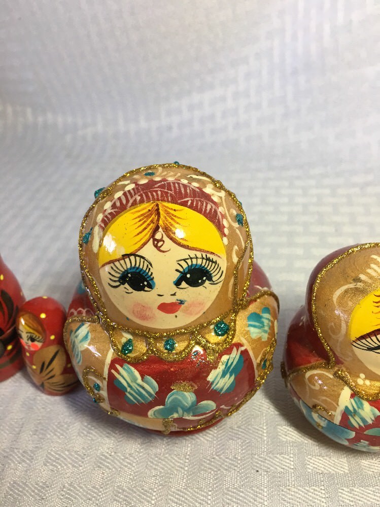 NESTING DOLL STACKING DOLLS TWO  SETS