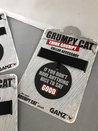 GRUMPY CAT~COLLAR ACCESSORY~LOT OF 4~new*hallmark*