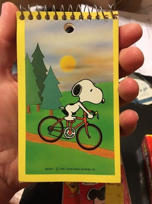 Vintage Butterfly Originals/ Plymouth Inc. Peanuts/ Snoopy Memo Pad
