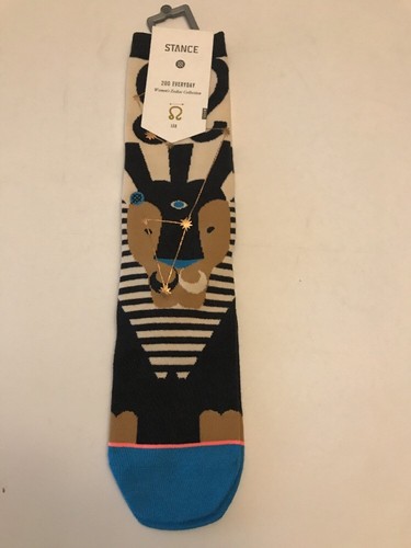 Stance Women Zodiac Collection Socks Sz Medium 8-10.5 Black Blue Crew Leo