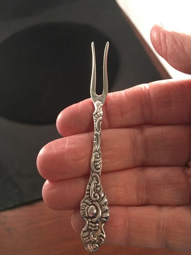 Vintage Lemon Fork AB Nils-Johan Sweden Silverplate Extra.PR.NS.ALP.