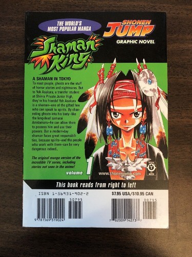 Shaman King Manga Comic Books Vol 1-3 Hiroyuki Takei