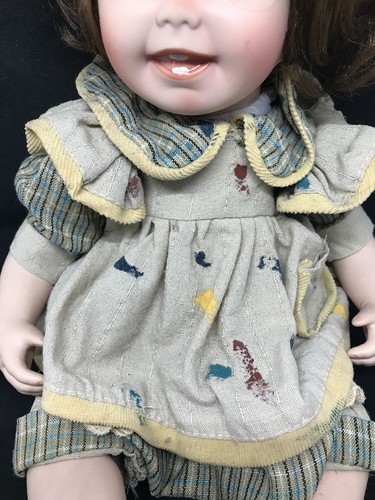 Danbury Mint Porcelain Doll Brown Hair and Eyes