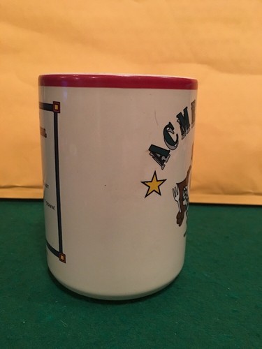 ACME Tazmanian Devil 1992 Warner Bros Texas Taz Mug