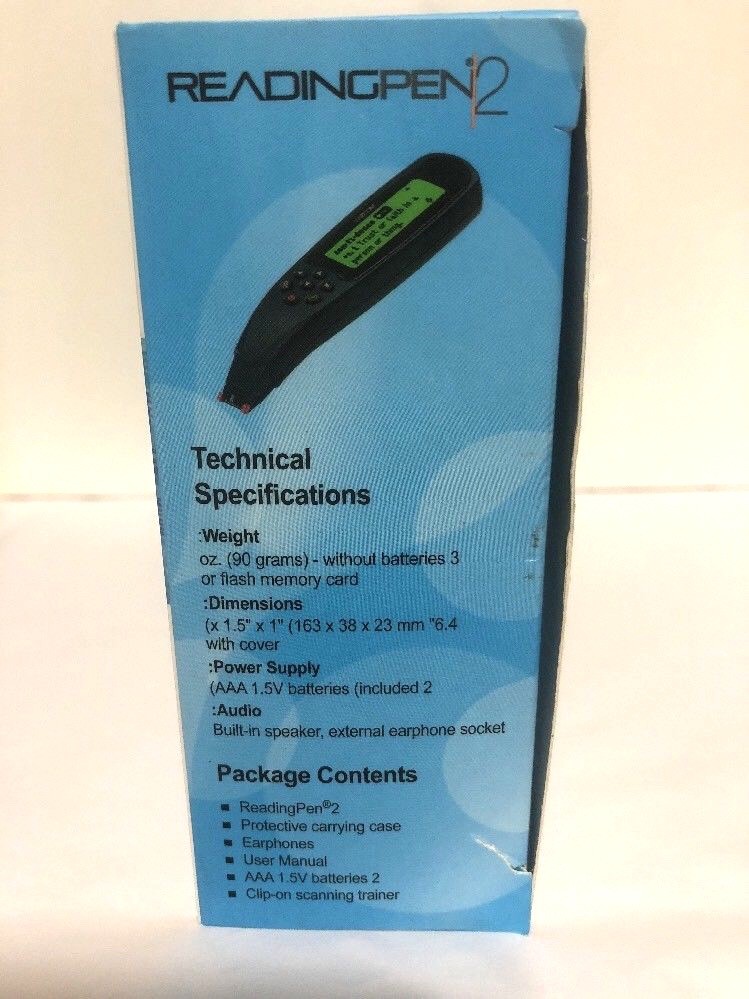 Wizcom WRP2 ReadingPen 2 Reading Assistive Scanning Pen