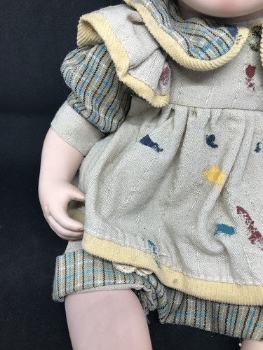Danbury Mint Porcelain Doll Brown Hair and Eyes