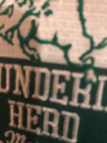 Marshall University Thundering Herd Vintage Embroidered Iron On Patch  3"