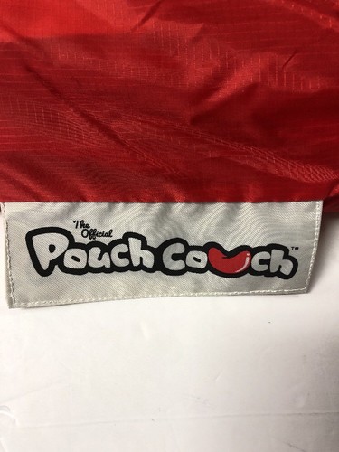 The Official Pouch Couch As Seen On TV Inflatable Air Lounger, Red