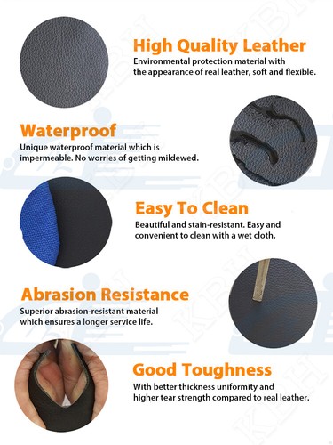 Fits 2007-2012 Honda CR-V CRV Leather Front Door Panels Armrest Cover 2pcs Gray